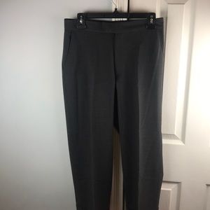 Gap gray stretch cropped cuffed trousers size 8